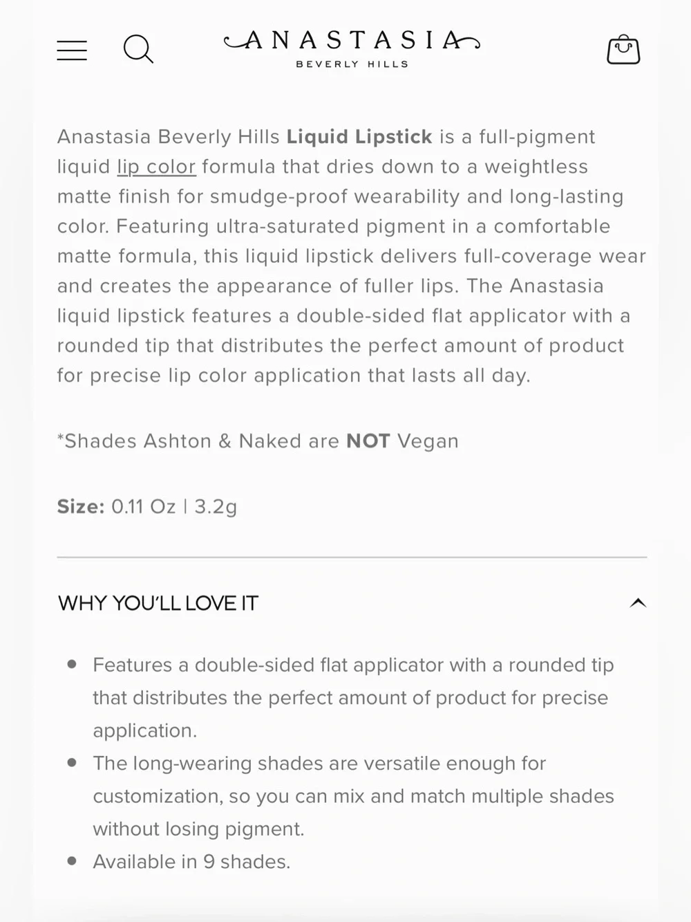 🆕 NWOB Anastasia Beverly Hills Liquid Lipstick in Veronica Taupe Mauve